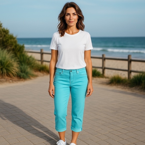 Diane Gilman DG2 Jeans Great Condition Size 16 Petite Lots of Stretch ❤️ NWT - Picture 1 of 7